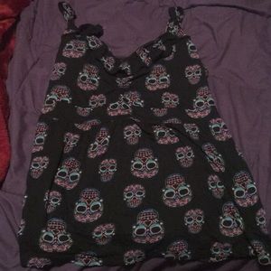 This is a Torrid sugar skull tank/cami.